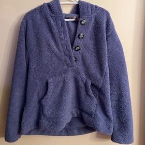 Fuzzy Purple Oversized Pullover